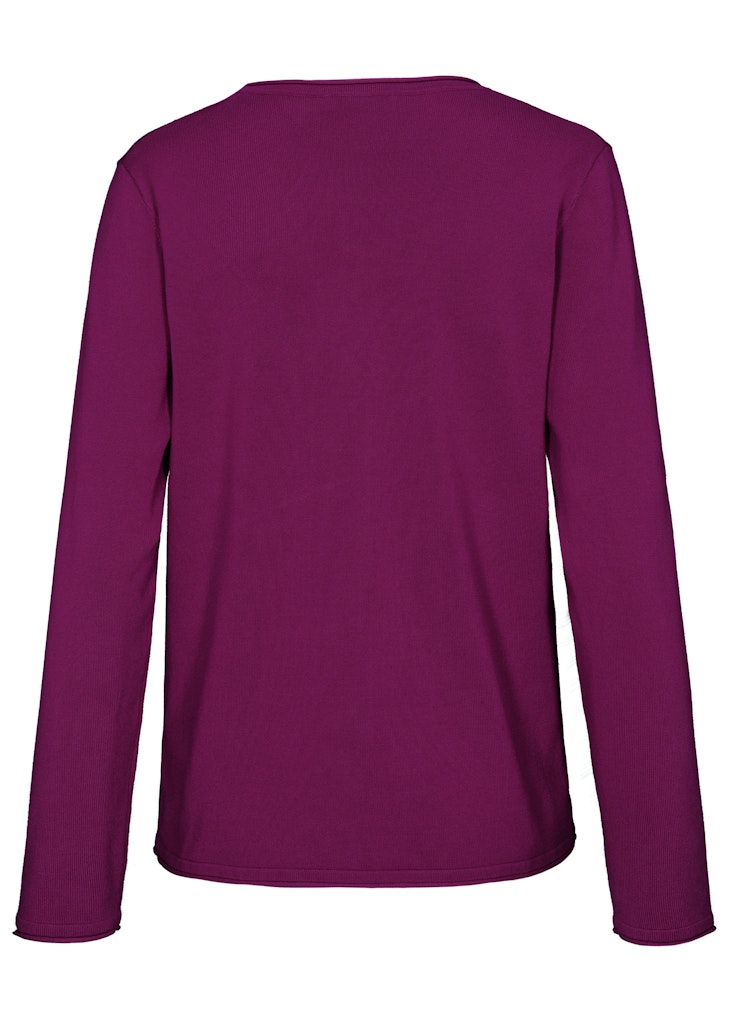 Clarina Damen Pullover Pflaume