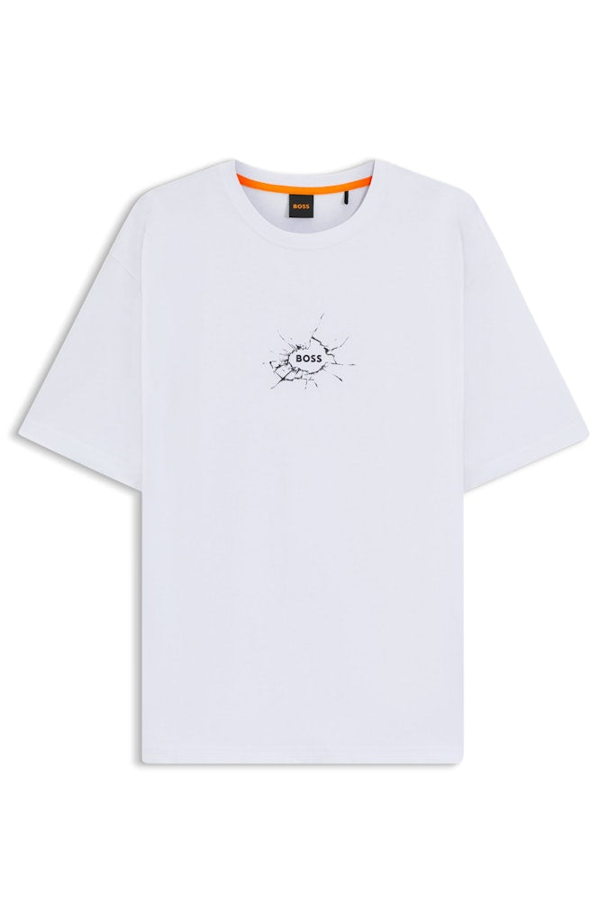 Boss Orange Herren T-Shirts kurz White