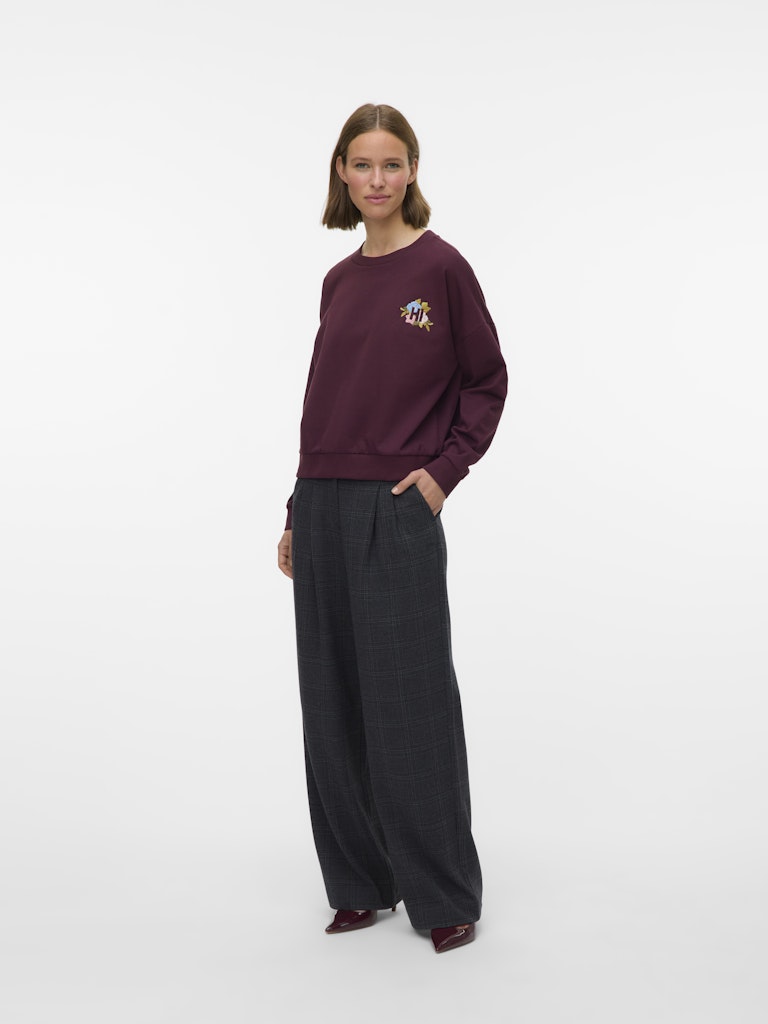 Vero Moda Damen Sweatshirts Winetasting/Hi