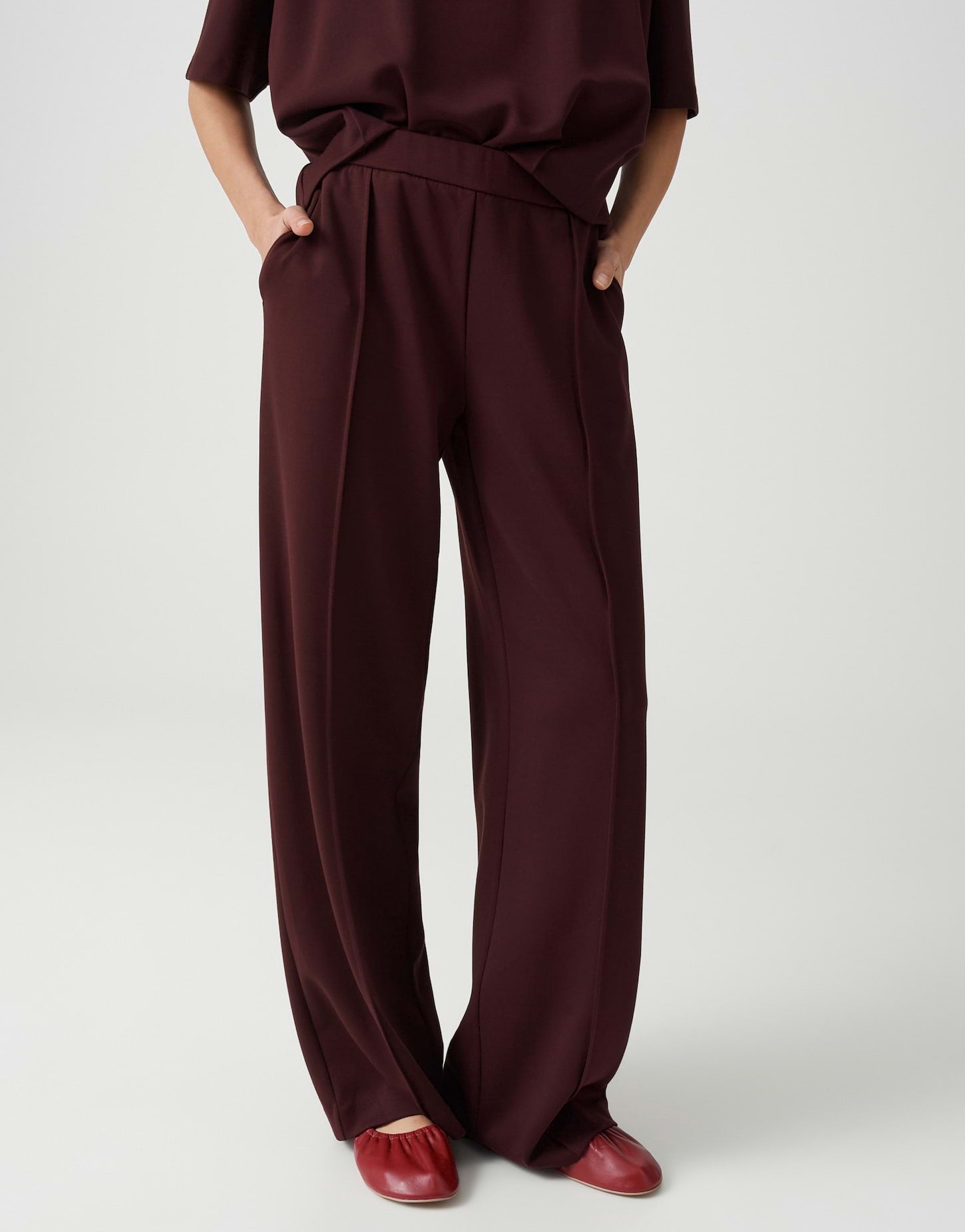 Opus Damen Hosen Cherry Jam