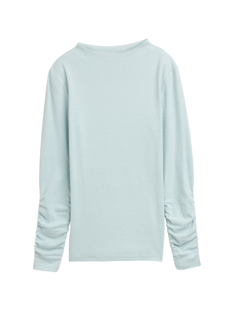 Tom Tailor denim Damen T-Shirts Silver Cloud Bl