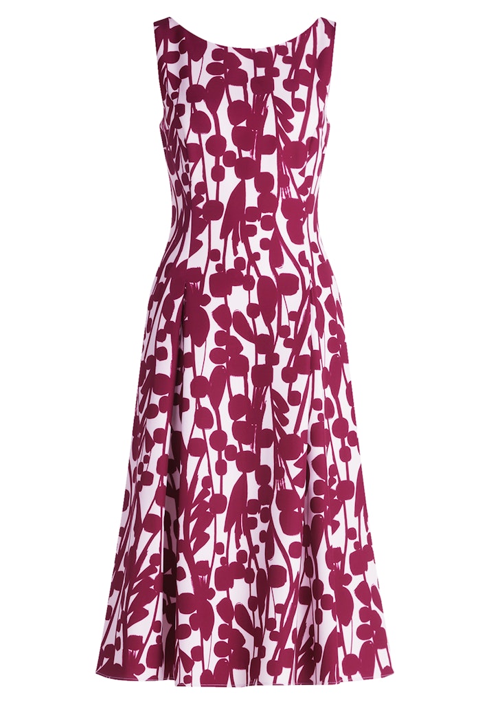 Vera Mont Damen Kleider Cream/Dark Red