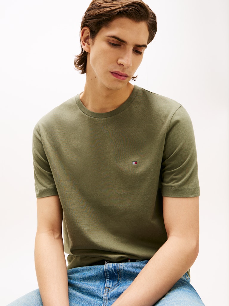 Tommy Hilfiger Herren T-Shirts kurz Pli Green
