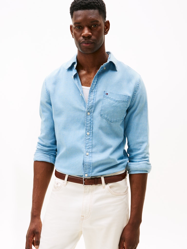 Tommy Hilfiger Herren Hemden Gz Blue