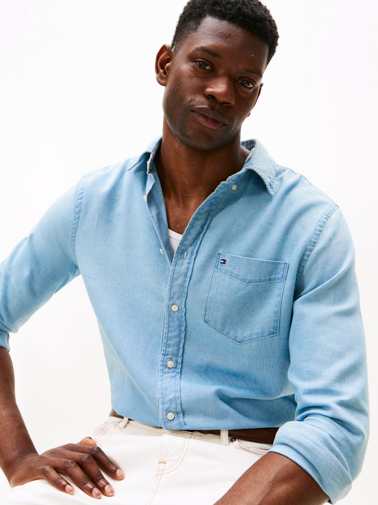 Tommy Hilfiger Herren Hemden Gz Blue