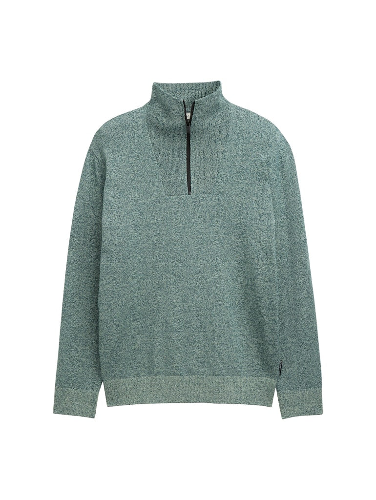 Tom Tailor denim Herren Pullover Green Tonal Mou