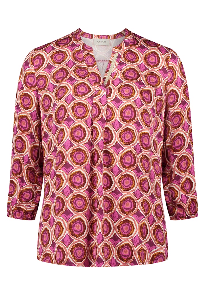 Cartoon Damen Blusen Cream/Purple