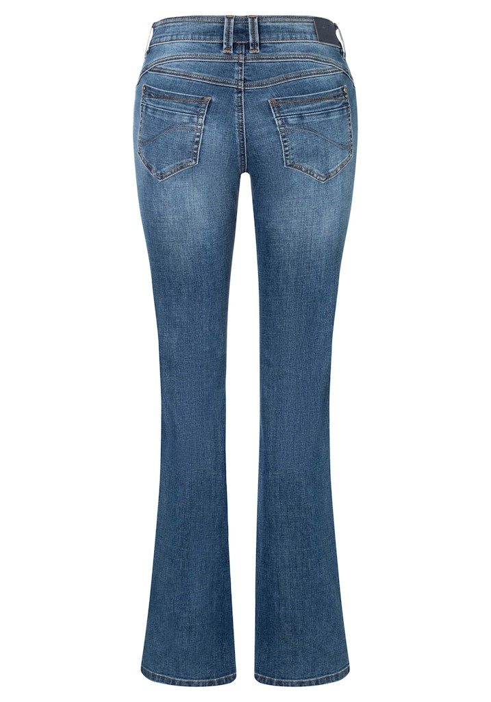 Timezone Damen Jeans Mid Blue W
