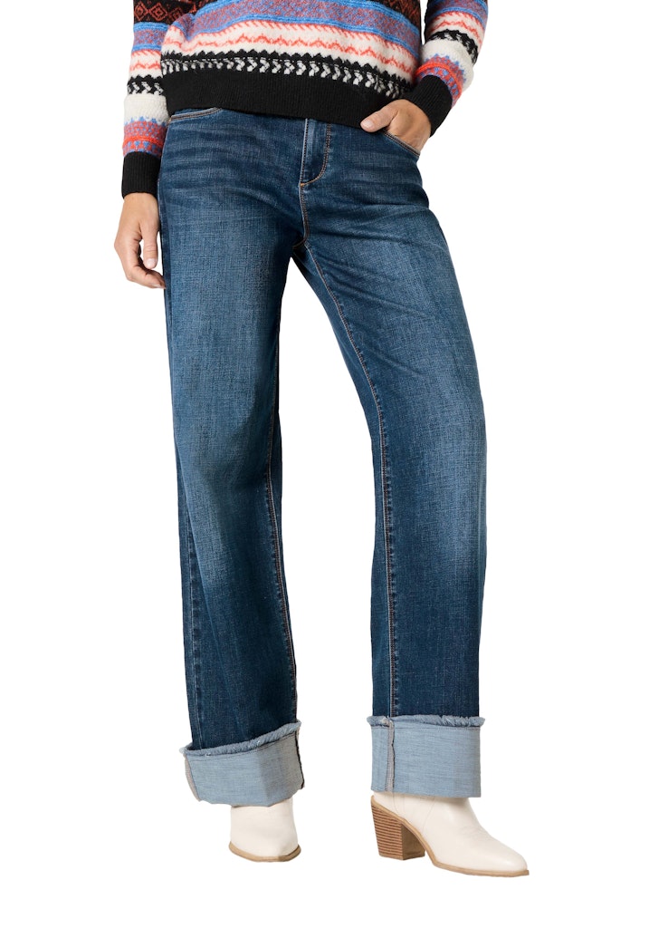 Timezone Damen Jeans Dark Blue