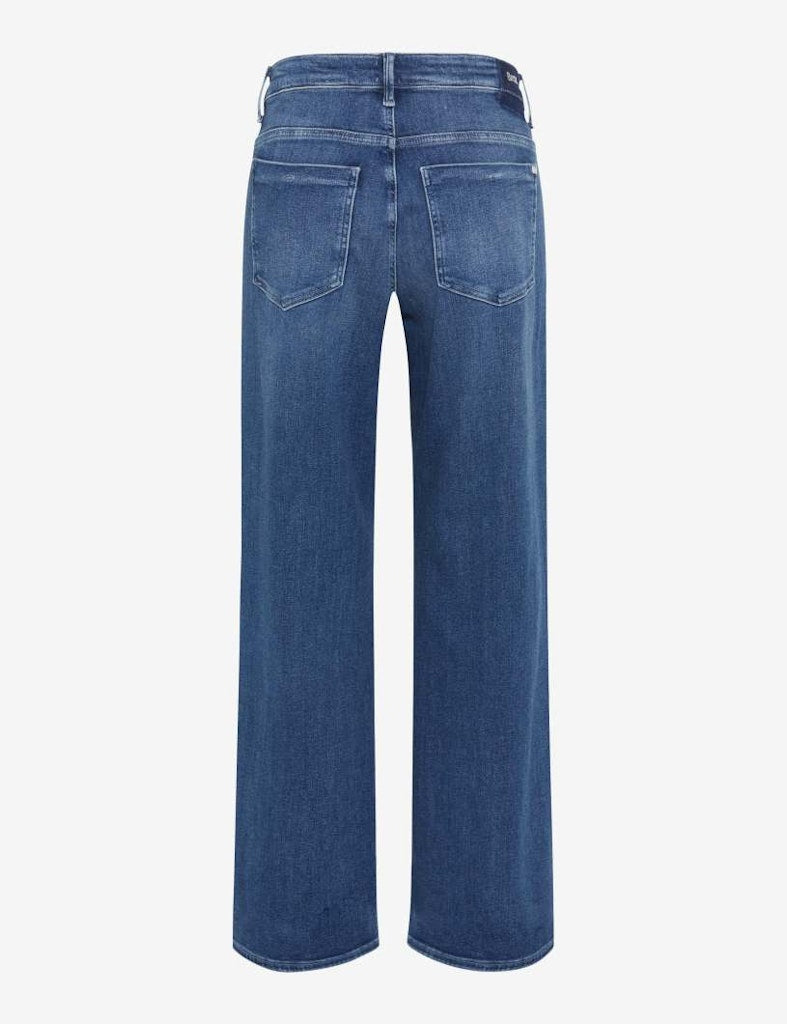Brax Damen Jeans Used Light Blue