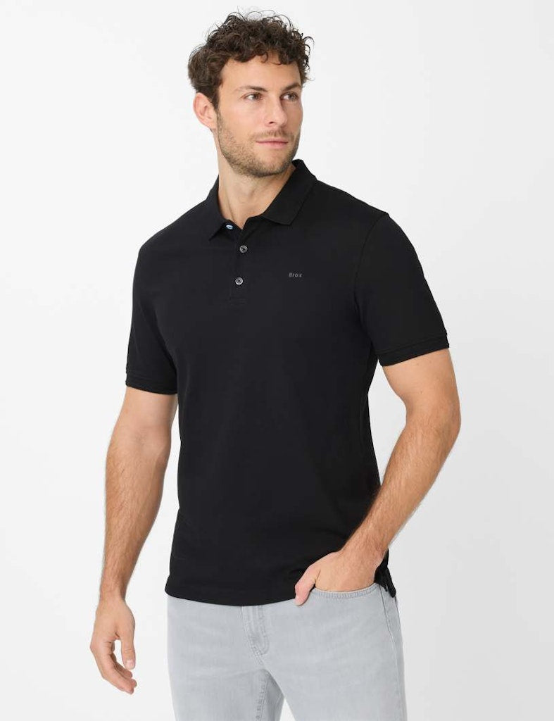 Brax Herren Polo-Shirts Black