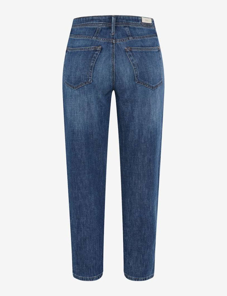 Brax Damen Jeans Used Stone Blue