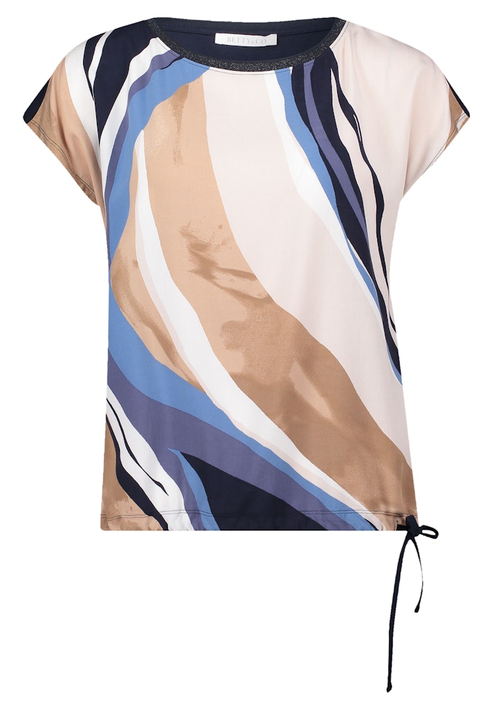 Betty & Co Damen T-Shirts Nature/Blue