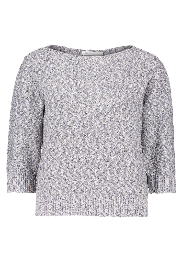 Betty & Co Damen Pullover Cream/Dark Blue