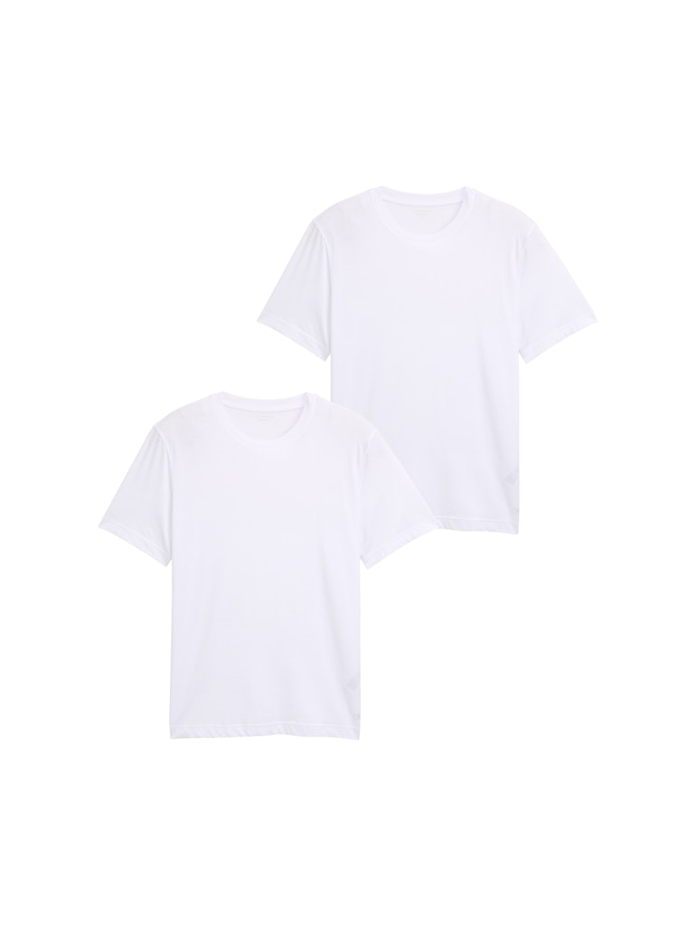 Tom Tailor Herren T-Shirts kurz White