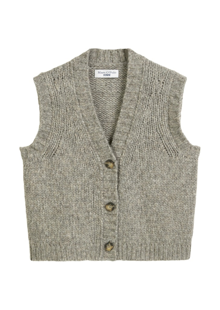 Marc O`Polo denim Damen Strickjacken Stone Melange