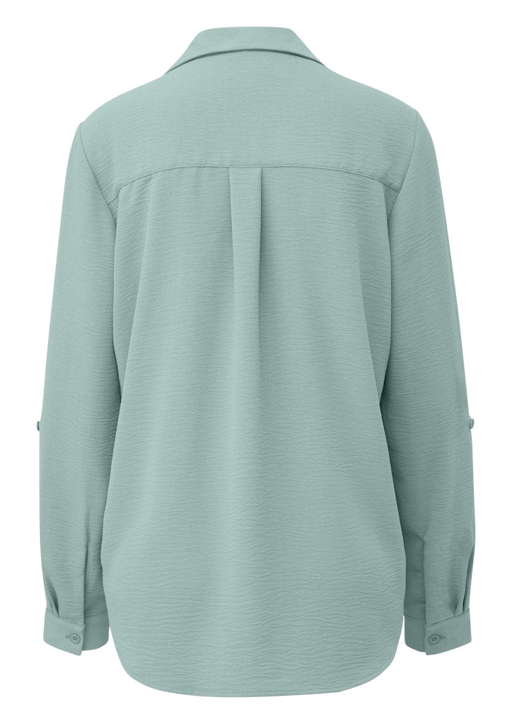 QS by S.Oliver Damen Blusen Blue Green