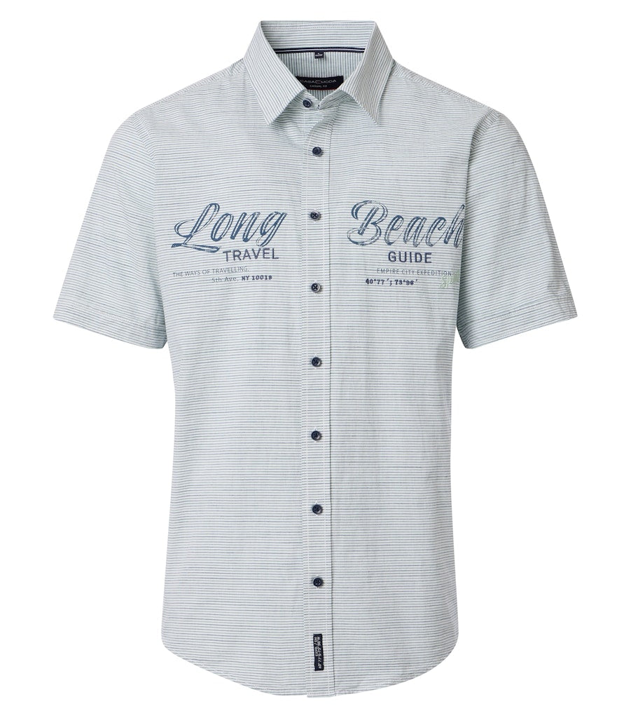 Casa Moda Herren Hemden kurz Gruen