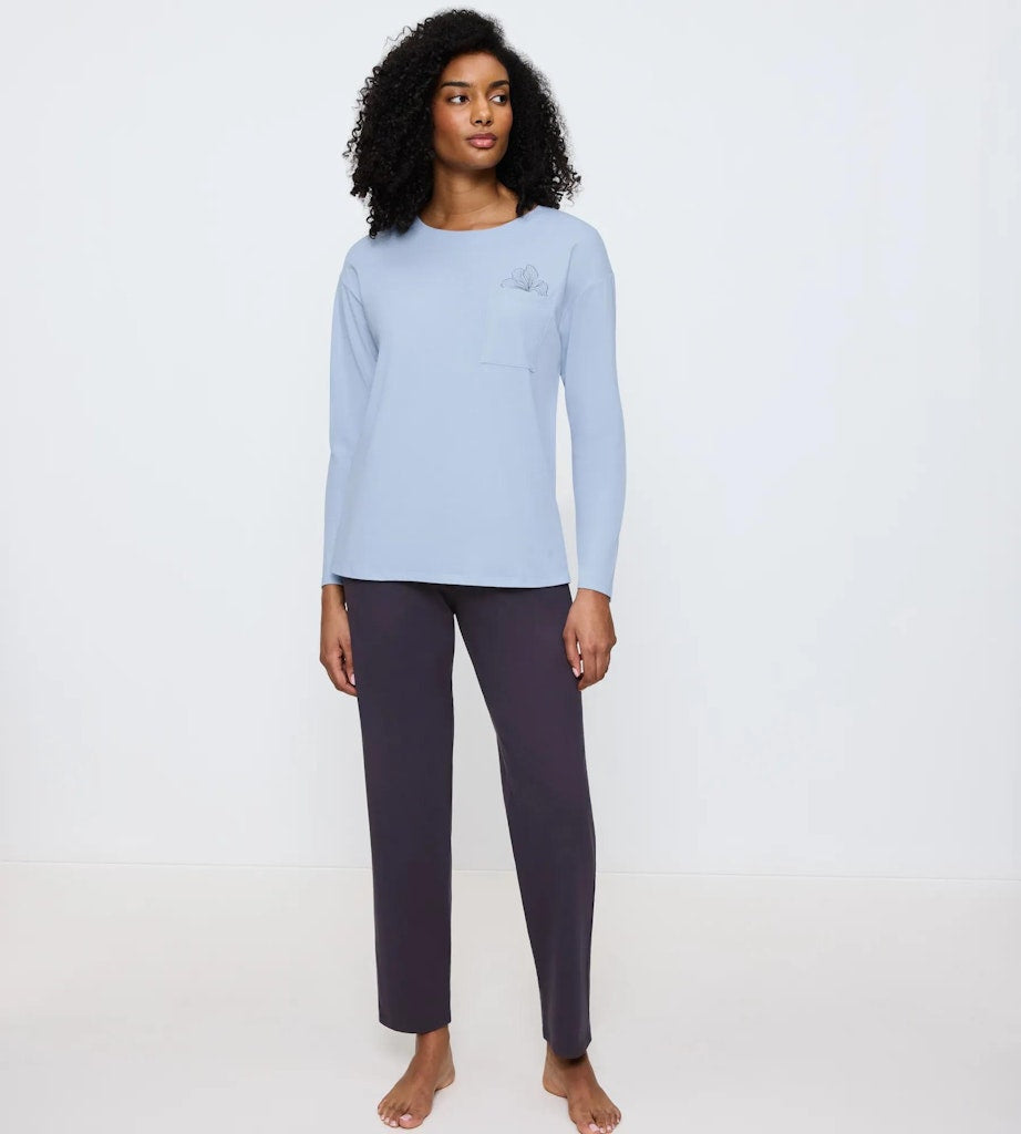 Triumph Schlafanzug Blue Combi