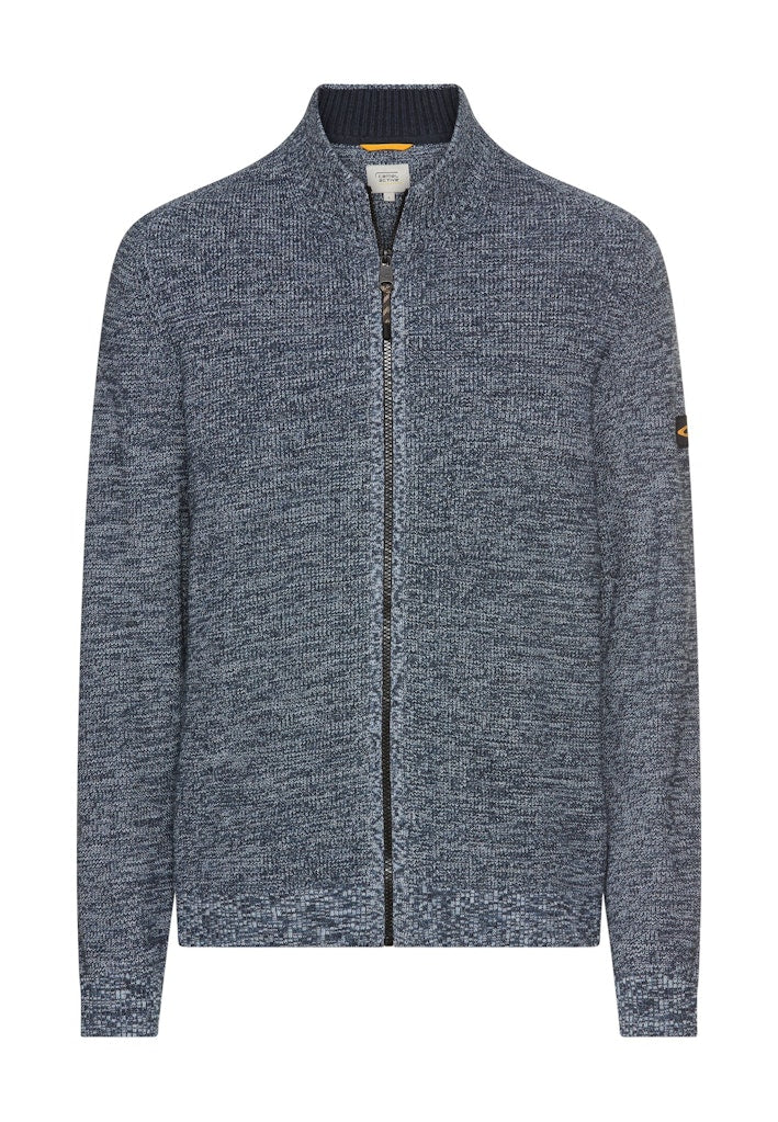Camel active Herren Strickjacken Tinted Blue