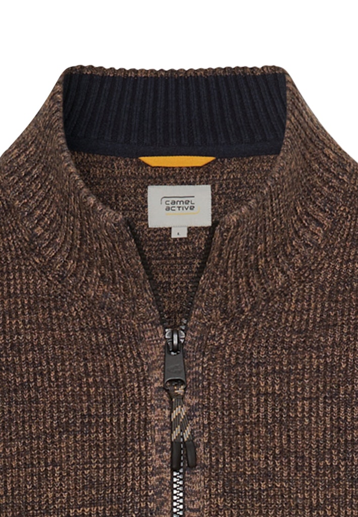 Camel active Herren Strickjacken Dark Brown