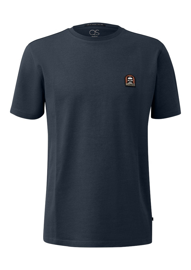 QS by S.Oliver Herren T-Shirts kurz Blue