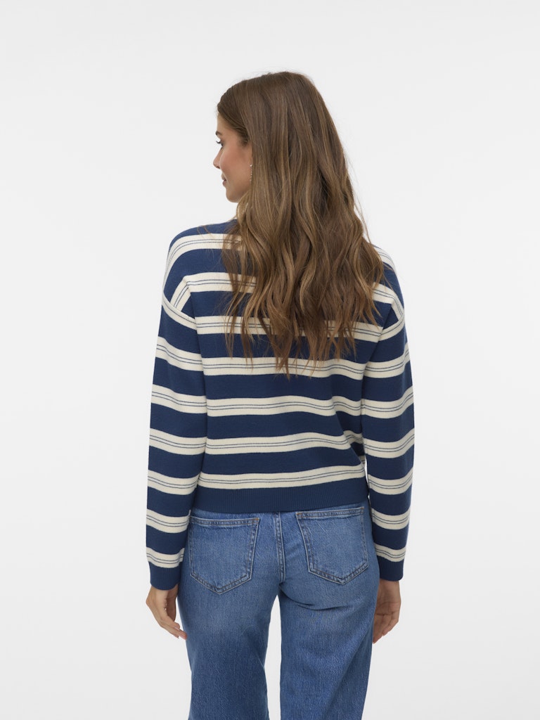 Vero Moda Damen Strickjacken Dark Denim/W. B