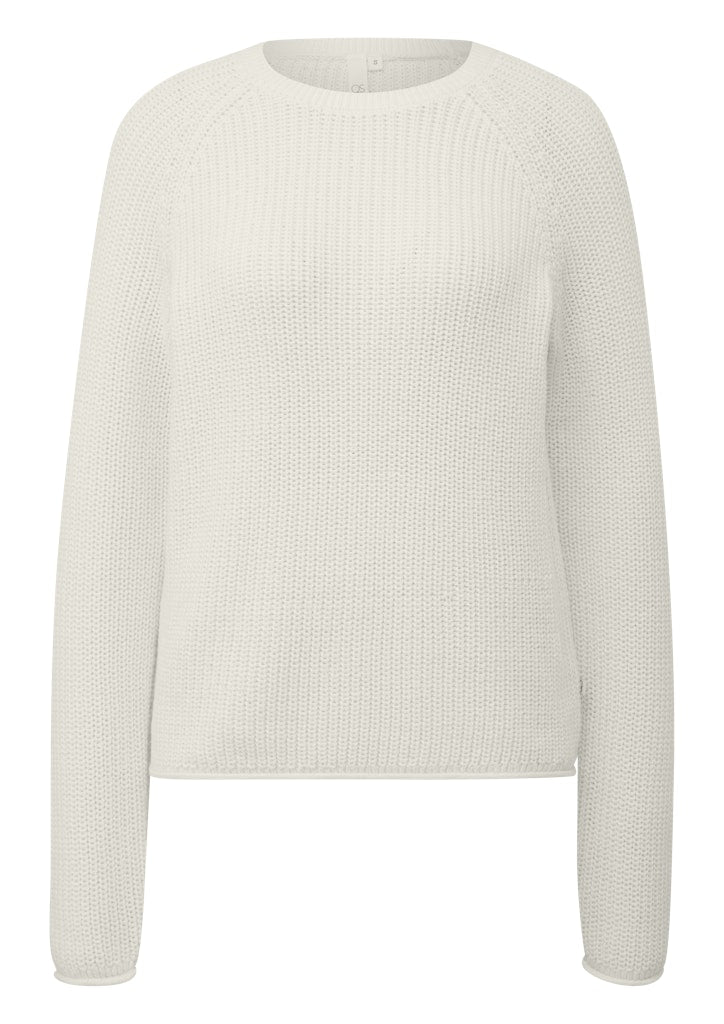 QS by S.Oliver Damen Pullover White
