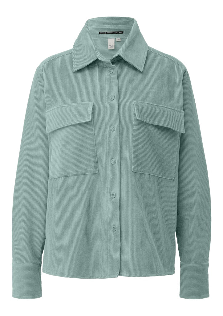 QS by S.Oliver Damen Blusen Blue Green