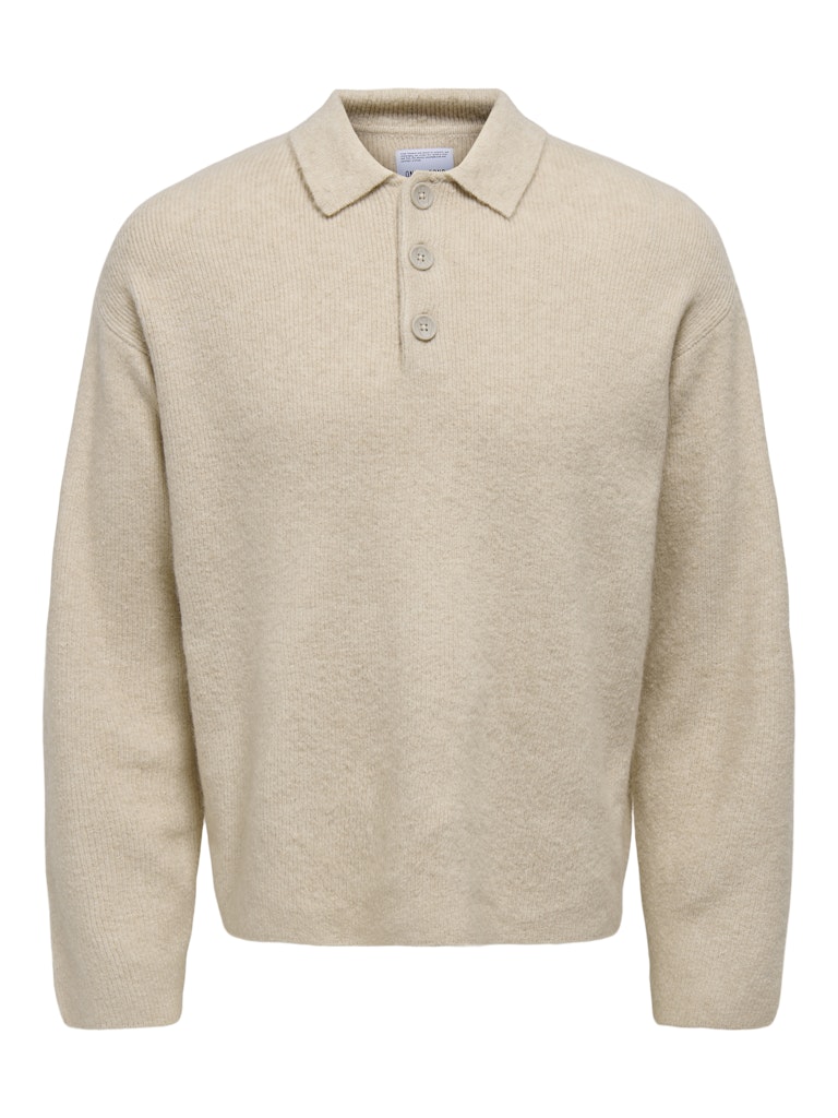 Only & Sons Herren Polo-Shirts Silver Lining