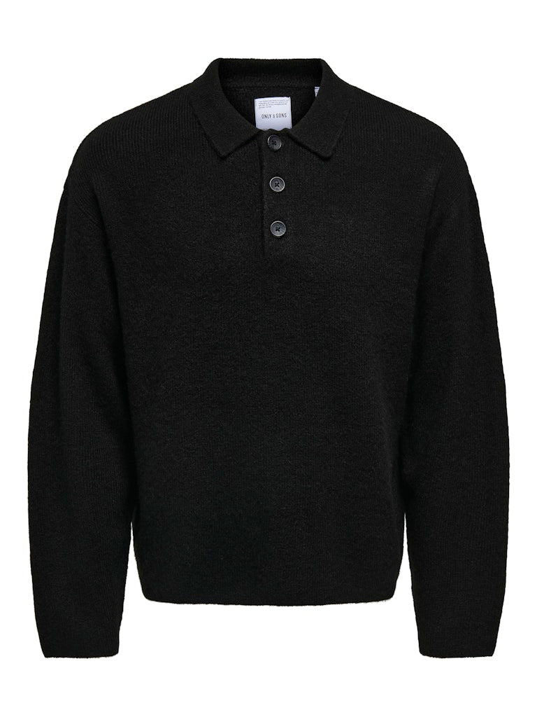Only & Sons Herren Polo-Shirts Black