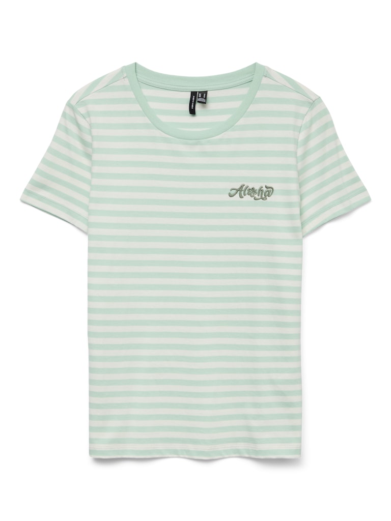 Vero Moda Damen T-Shirts Birds Egg Green