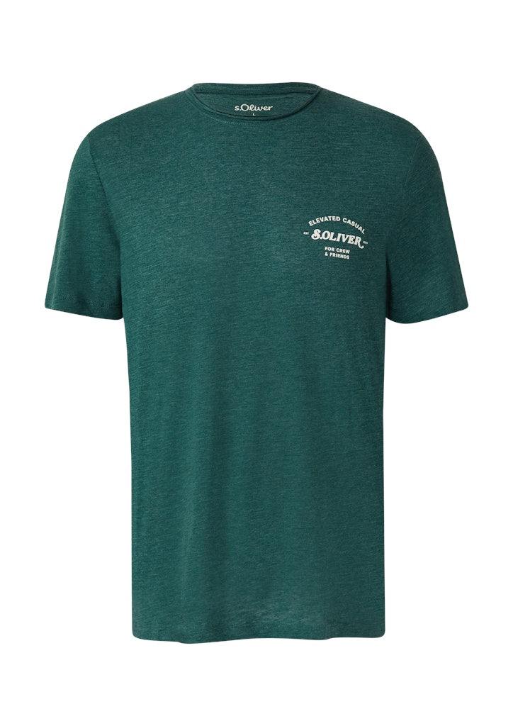 S. Oliver red Herren T-Shirts kurz Green