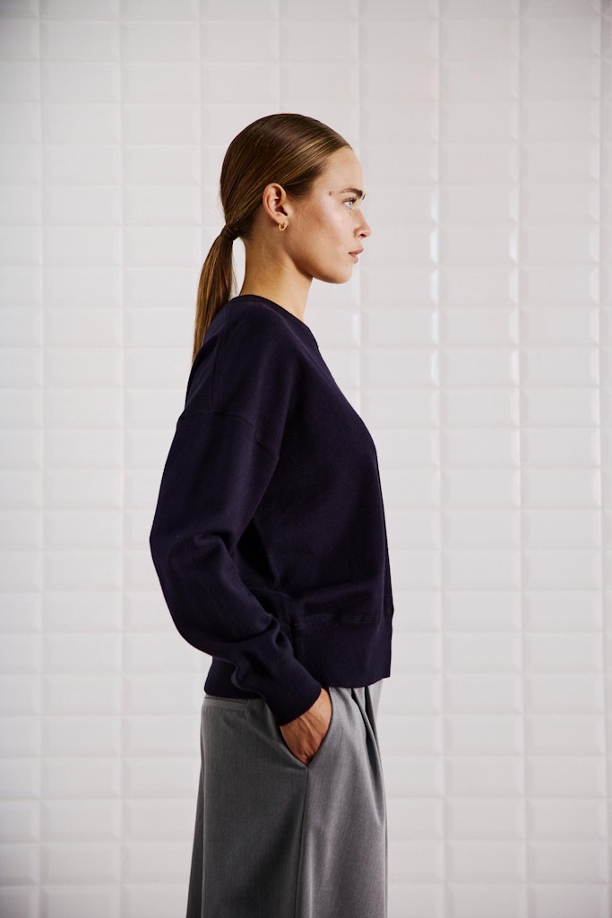 Withblack Damen Pullover Navy