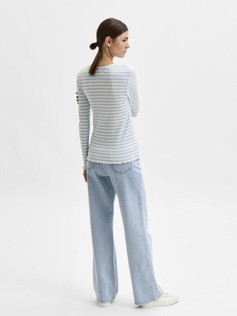 Selected Femme Damen T-Shirts Cashmere Blue/W