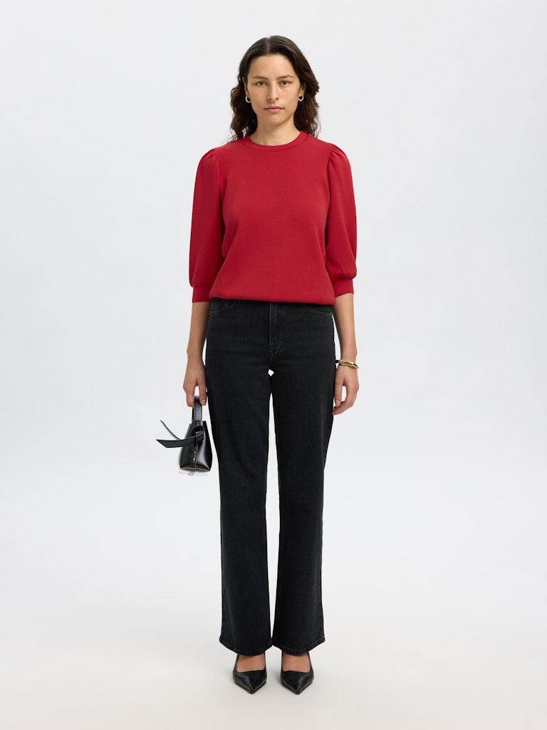 Selected Femme Damen Blusen Equestrian Red