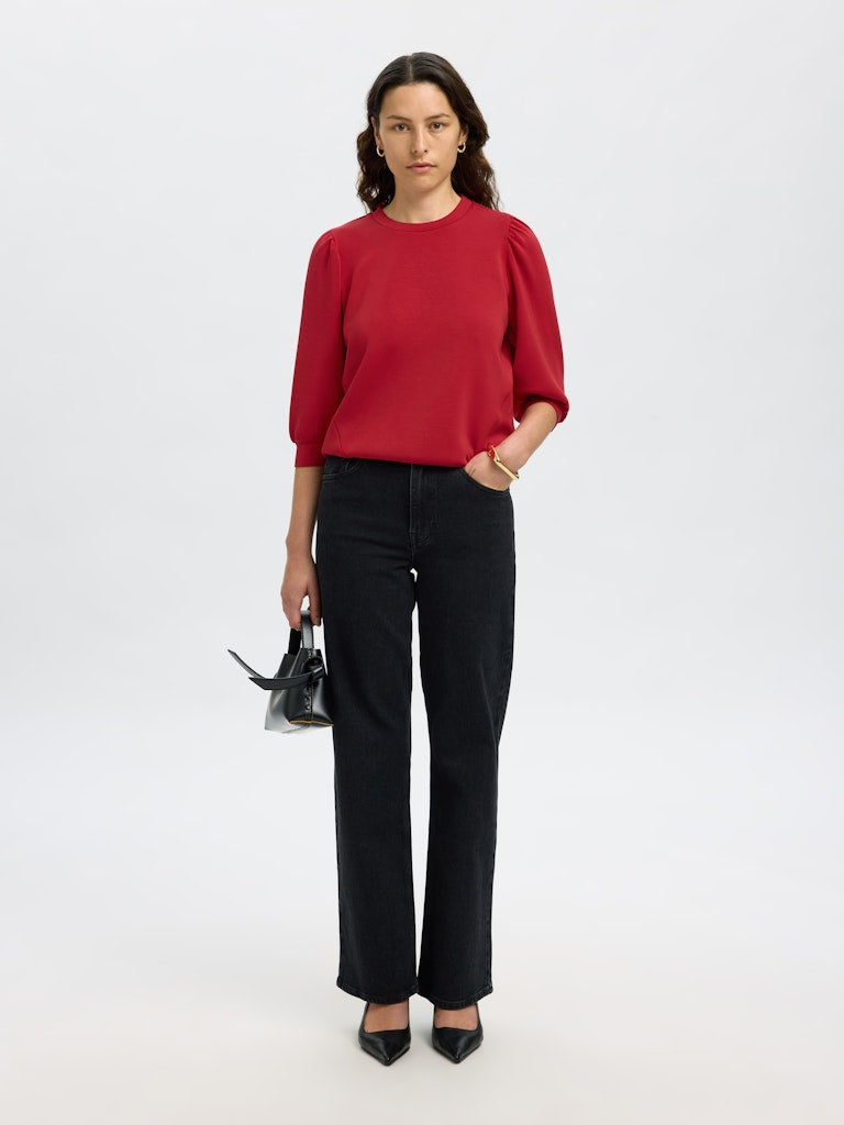 Selected Femme Damen Blusen Equestrian Red