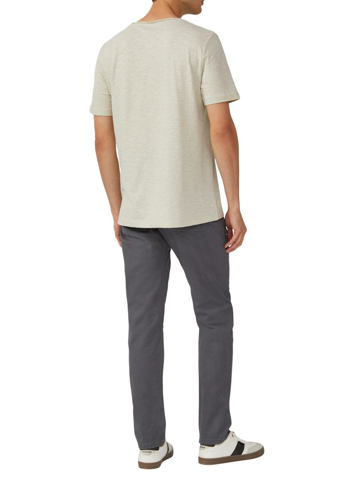 S. Oliver red Herren T-Shirts kurz White