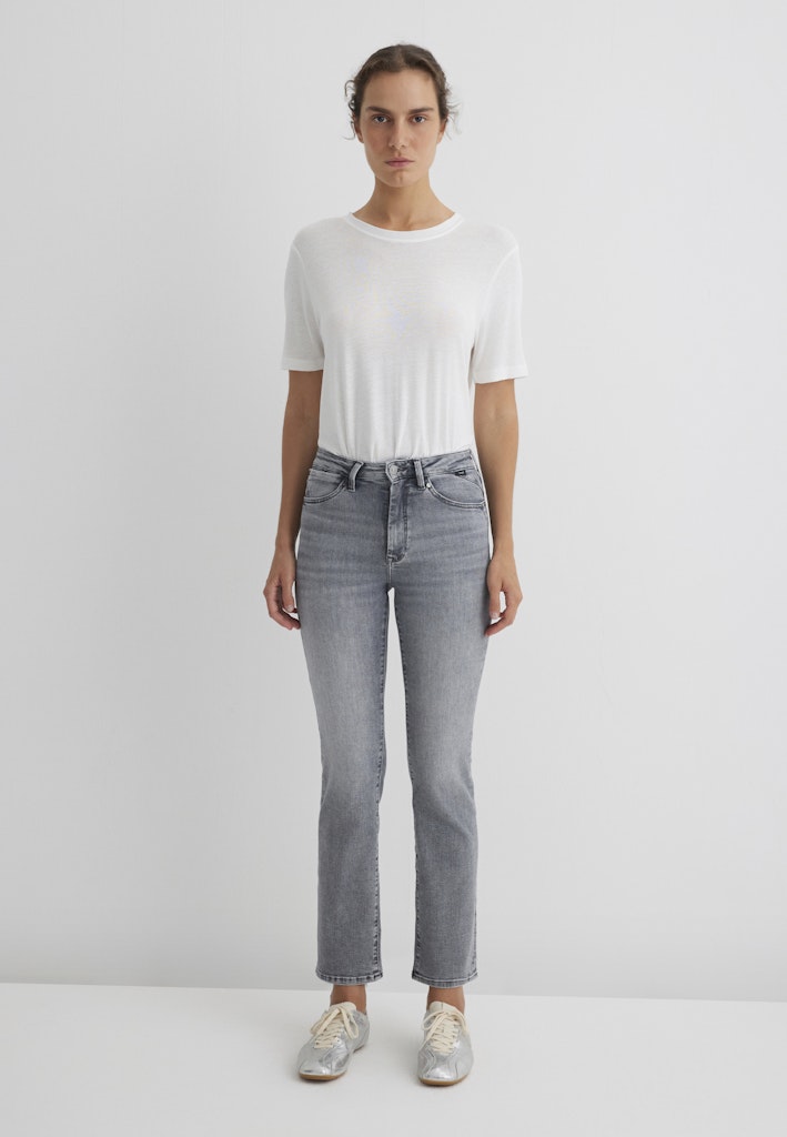 Mavi Damen Jeans Grey Brushed Gl