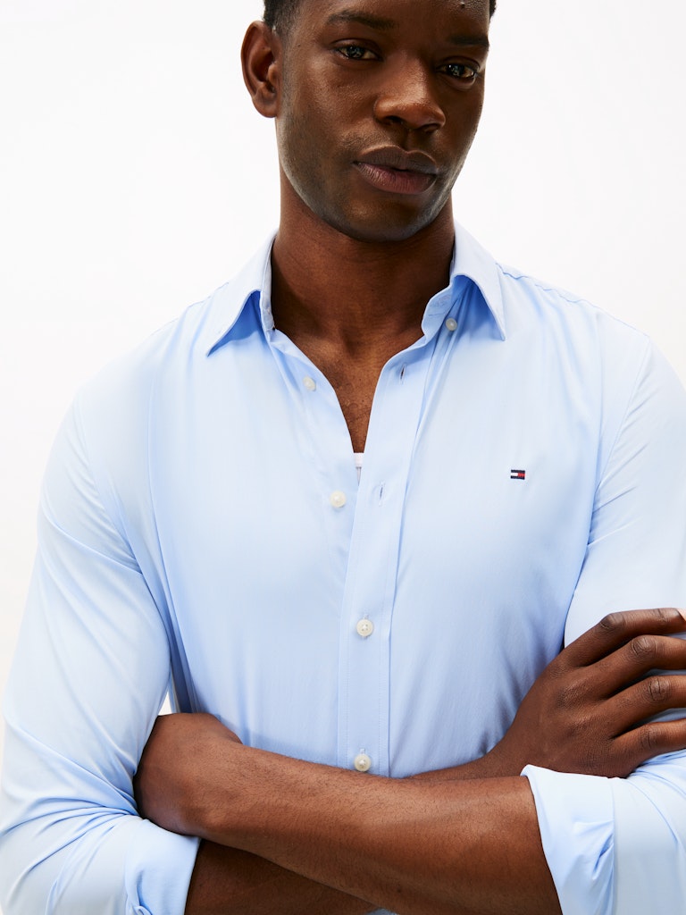 Tommy Hilfiger Herren Hemden Cq Blue