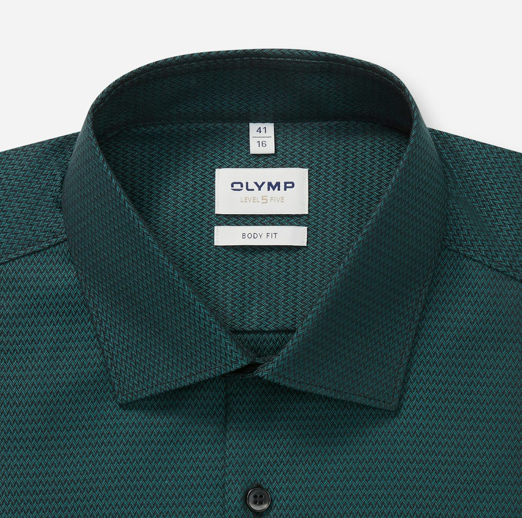 Olymp Herren Hemden lang Dunkelgrõn