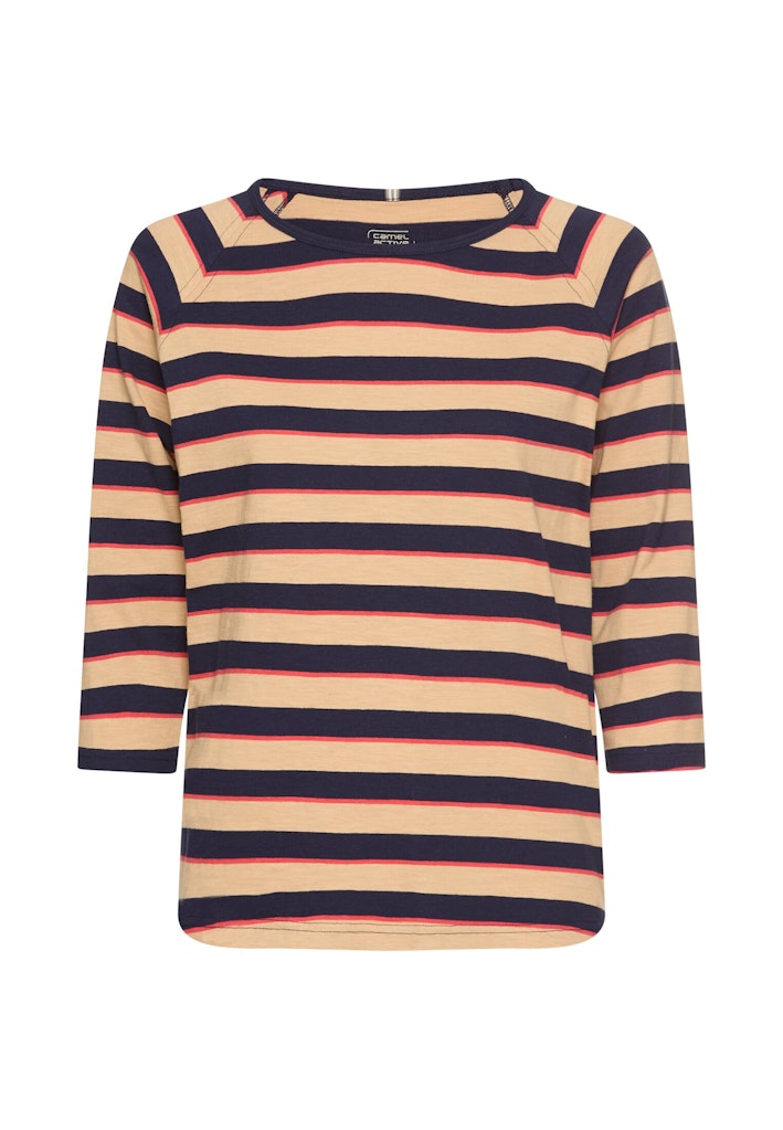 Camel active Damen T-Shirts Caramel Stri