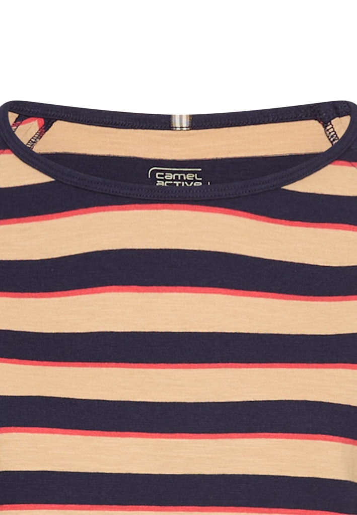 Camel active Damen T-Shirts Caramel Stri