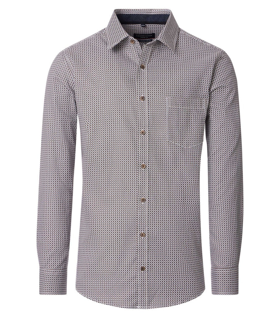 Casa Moda Herren Hemden Braun