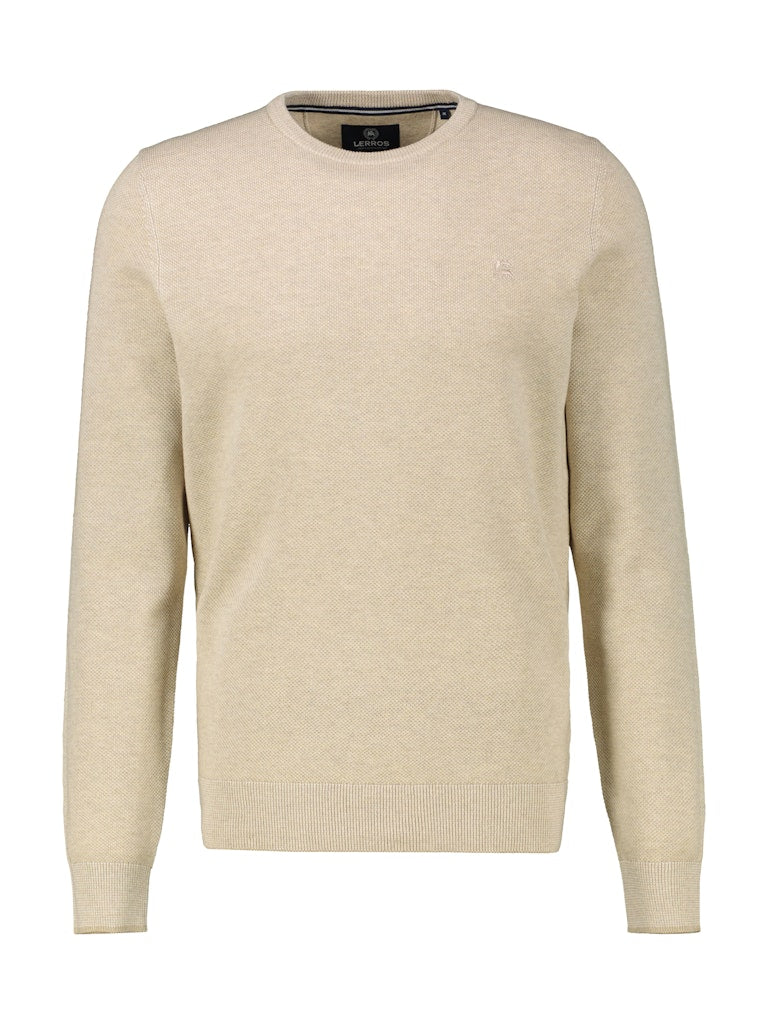 Lerros Herren Pullover Tender Beige Me