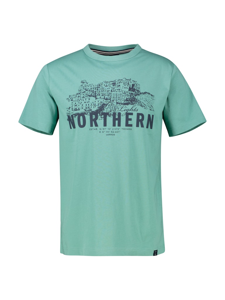 Lerros Herren T-Shirts kurz Fjord Blue