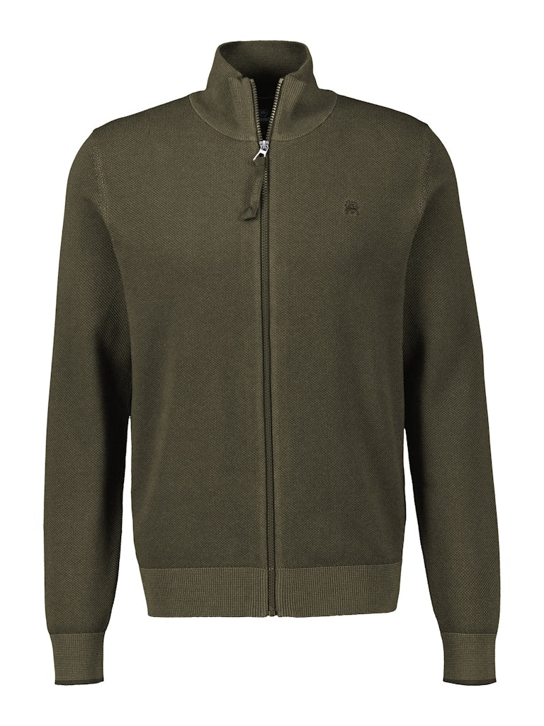 Lerros Herren Strickjacken Nordic Olive