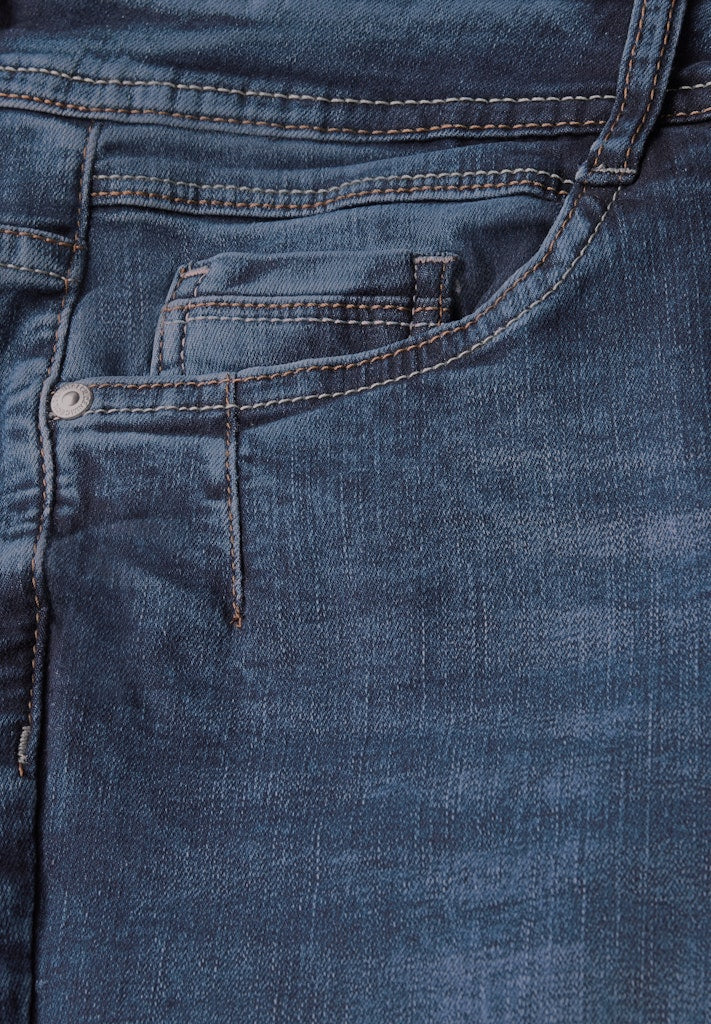 Cecil Damen Hosen Mid Blue