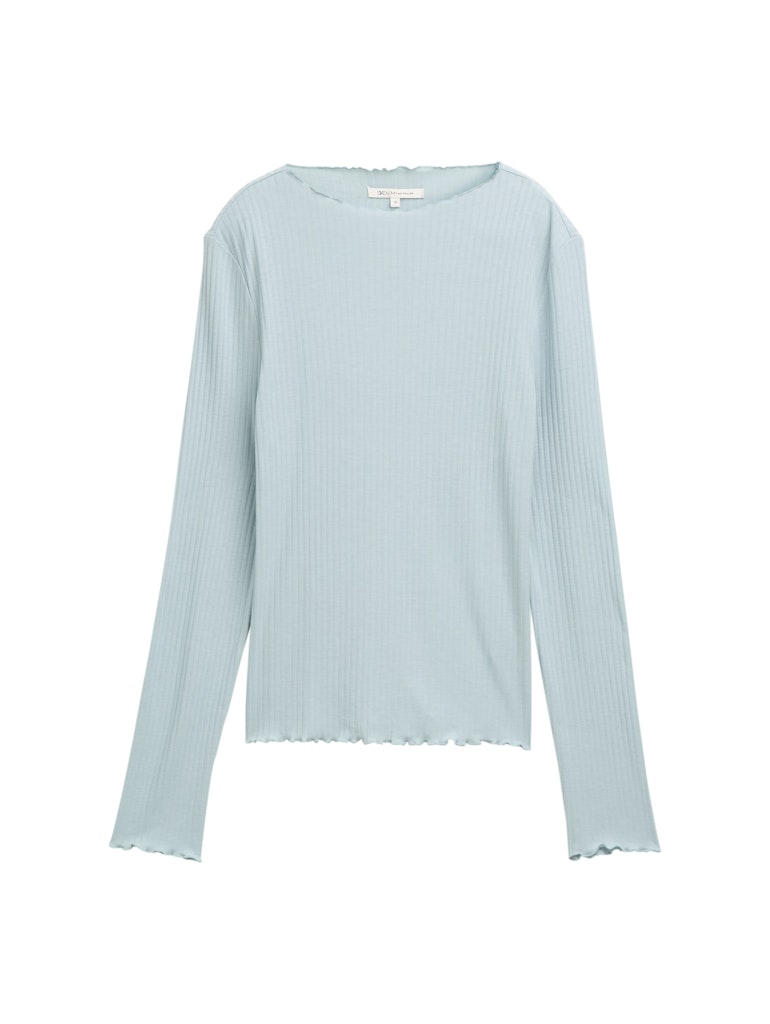 Tom Tailor denim Damen T-Shirts Silver Cloud Bl