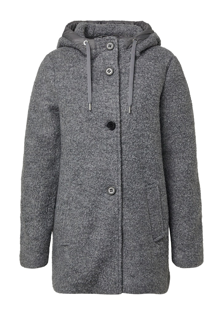 S. Oliver red Damen Mantel Grey/Black